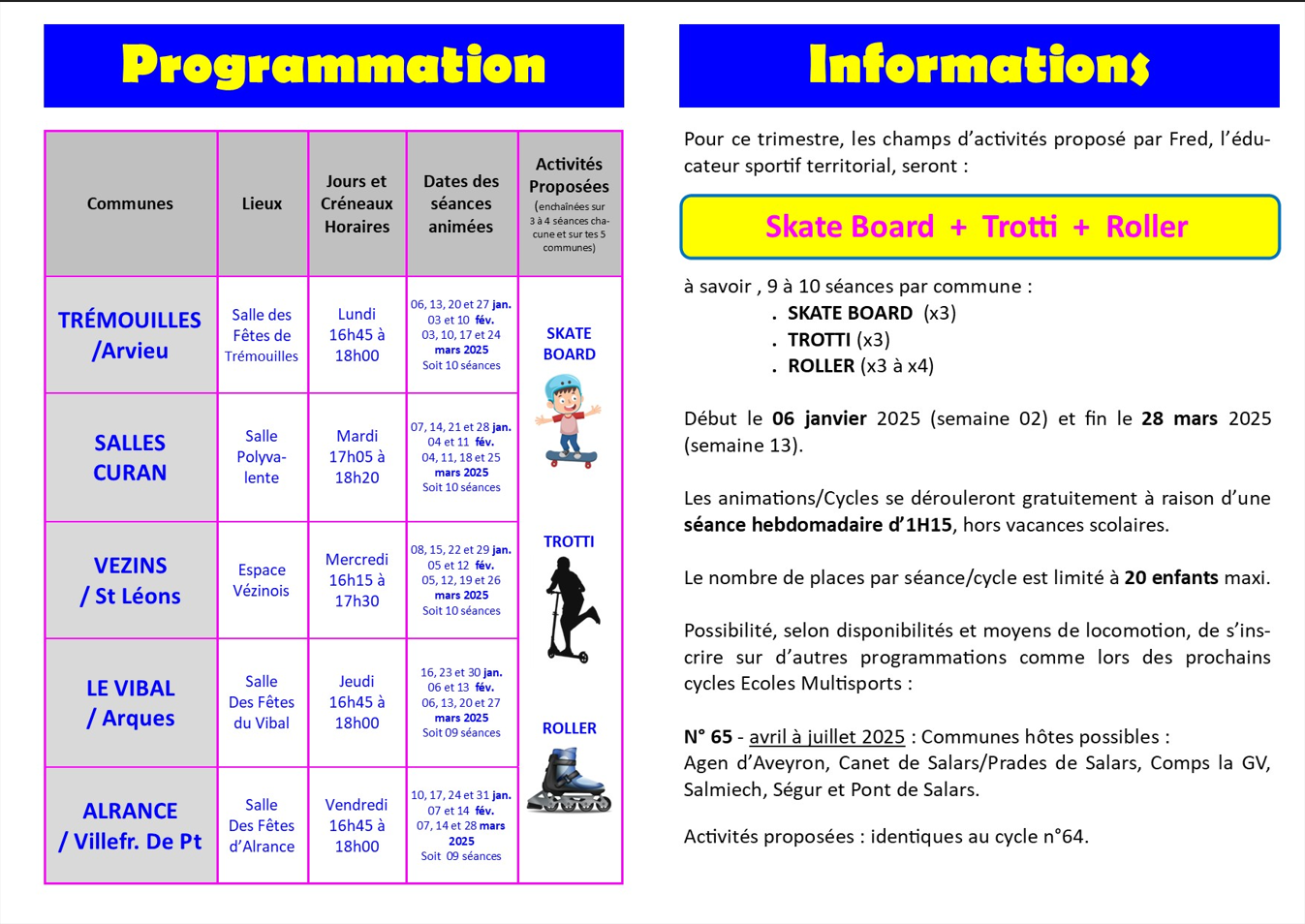 ecole multisport suite