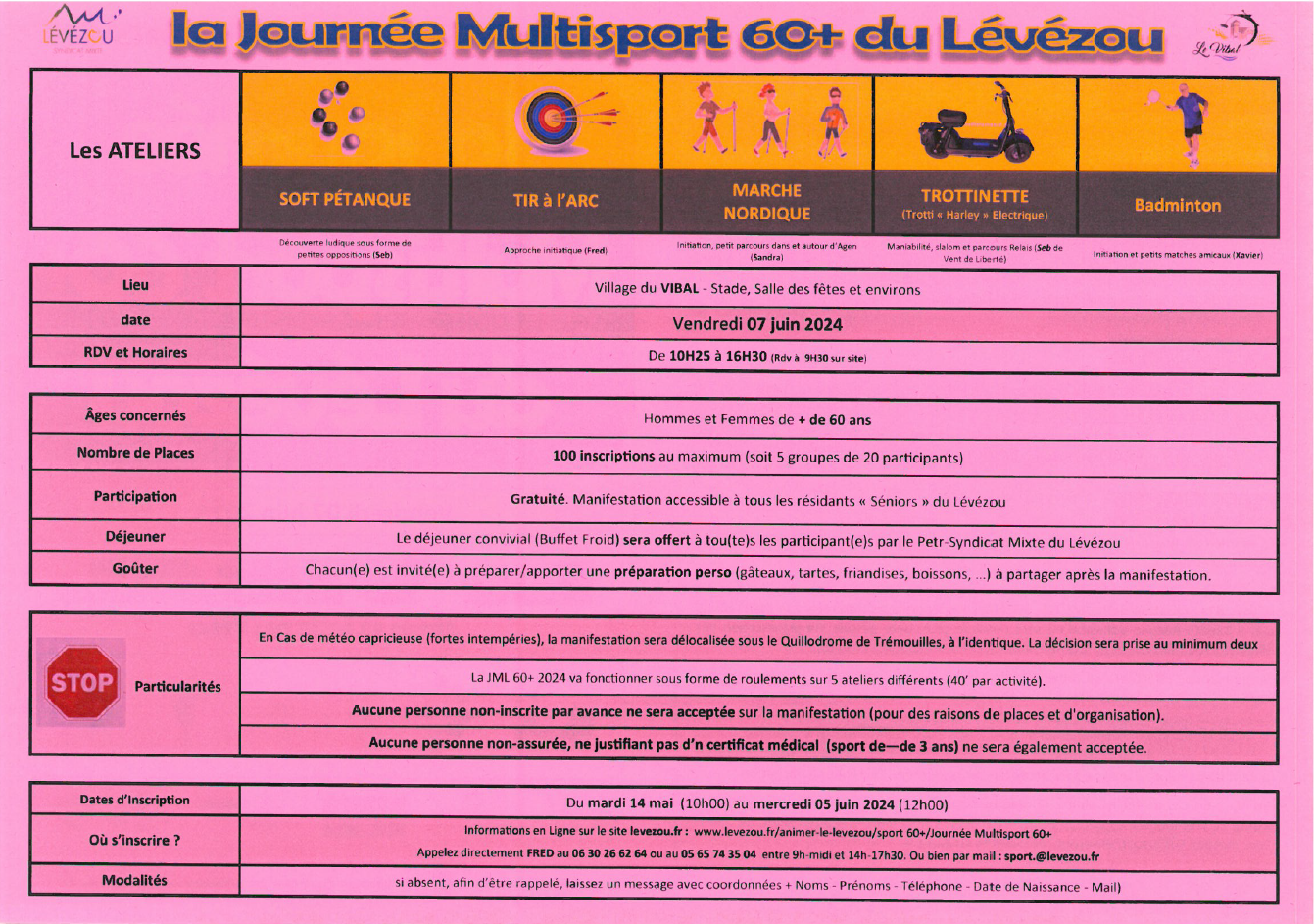 journee sport +60 levezou 2